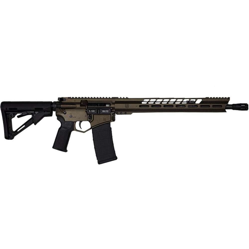 Rifles Long Guns Diamondback Firearms Black Gold DB15 Rifle 223Rem|5.56NATO DB15BG 5.56MM BRZ 16" V RAIL • 